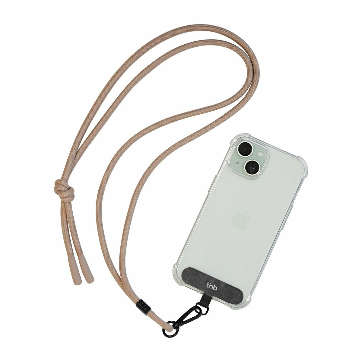 3-in-1 lataus- ja datakaapeli, USB-C Lightning Micro-USB, beige, yhteensopiva