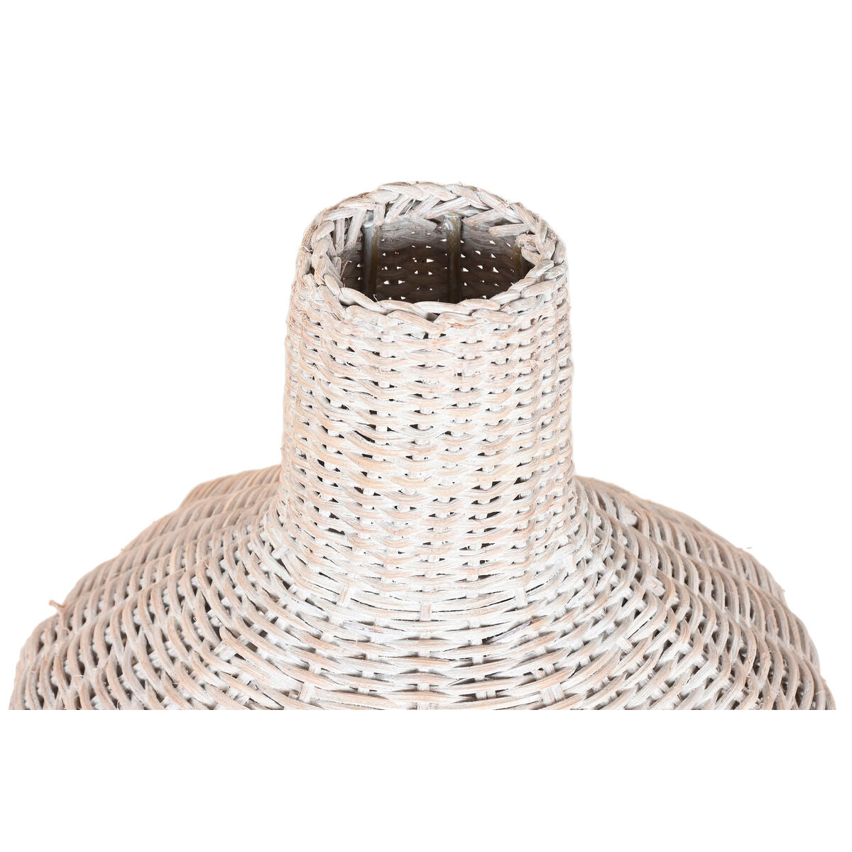 3-osainen maljakko setti, rottinki-metalli 80 cm korkea, 3 kpl, vaalea
