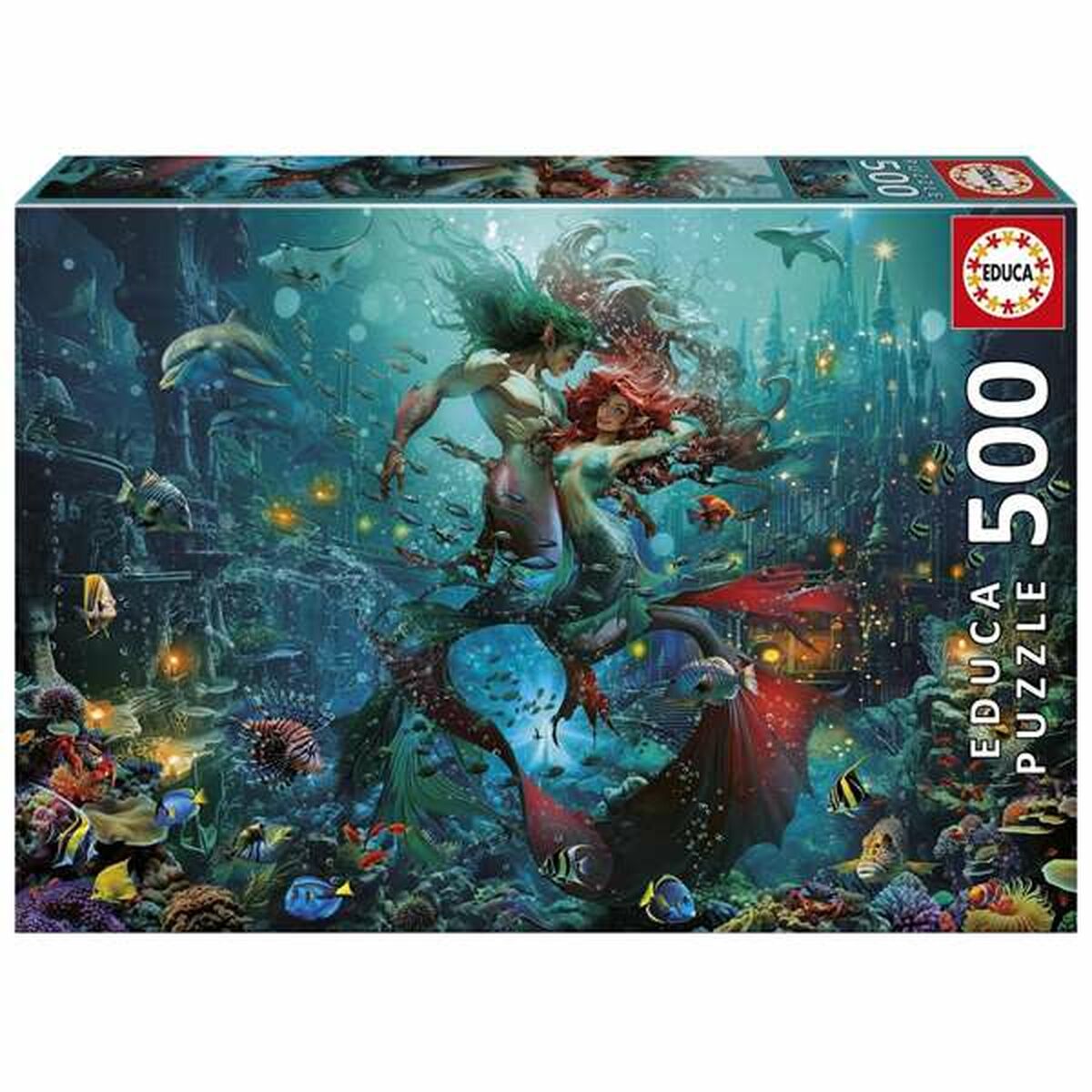 500 palan palapeli Atlantis, meriaihe merenneidot, aikuisille & teini-ikäisille
