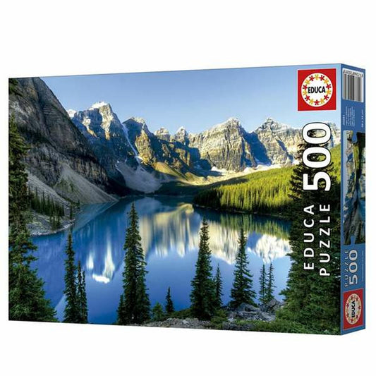 500 palapeli Lake in Alberta - järvimaisema ja vuoret, nuorille & aikuisille