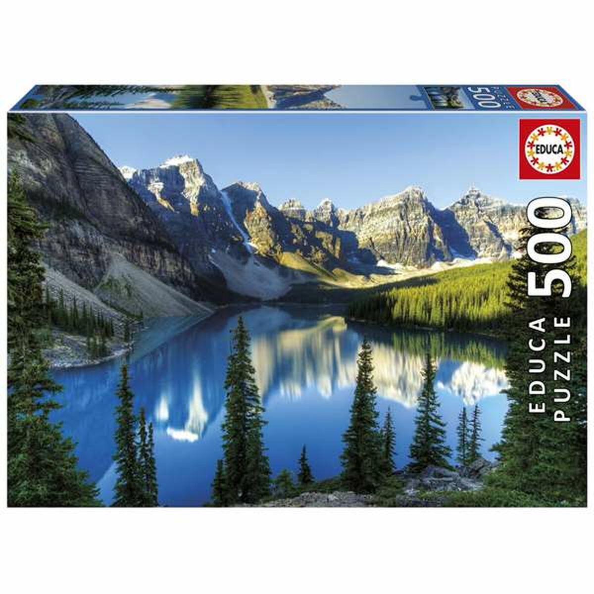 500 palapeli Lake in Alberta - järvimaisema ja vuoret, nuorille & aikuisille