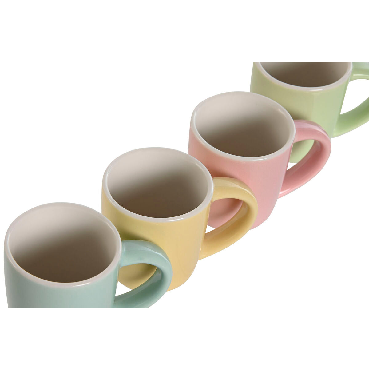 Espresso-mukit 90 ml posliini, 4 kpl - pastellisävyt, kahville ja aamukahviin