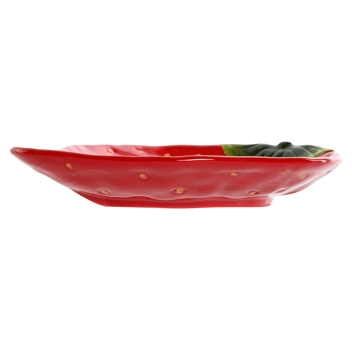 Mansikkalautanen 23,5 x 18 x 4,5 cm, kivitavara, moderni punainen, tarjoiluun – kodin koriste annoslautanen – kuva 2