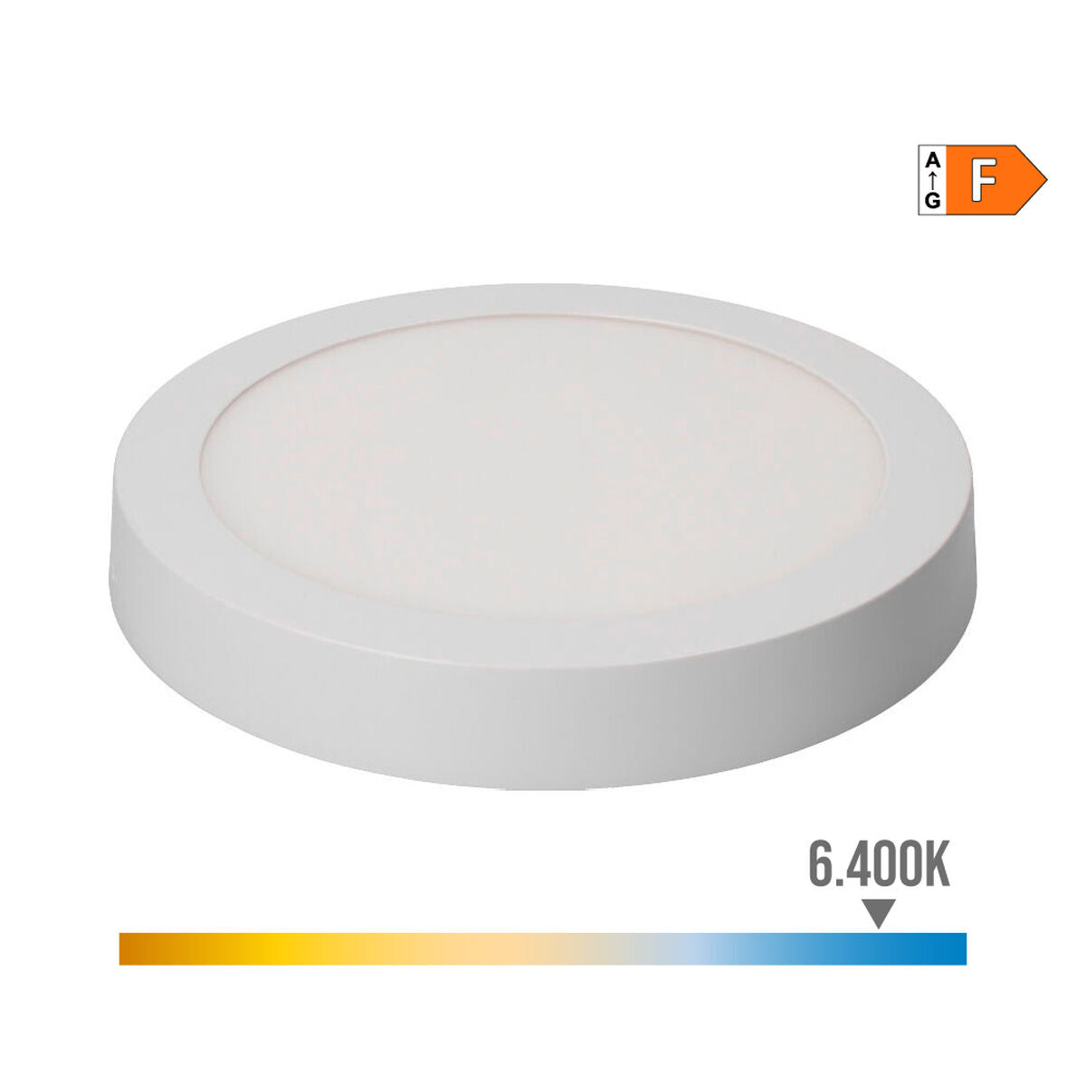 LED-kattovalaisin 20 W 6400 K, pinta-asennus 22,5 cm, valkoinen alumiini-muovi – kylmävalkoinen 6400K kodinhoitohuone – ku…