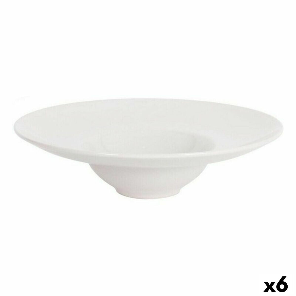 Pastalautanen keramiikka 25 x 6,6 cm, 6 osaa, norsunluu, illalliselle