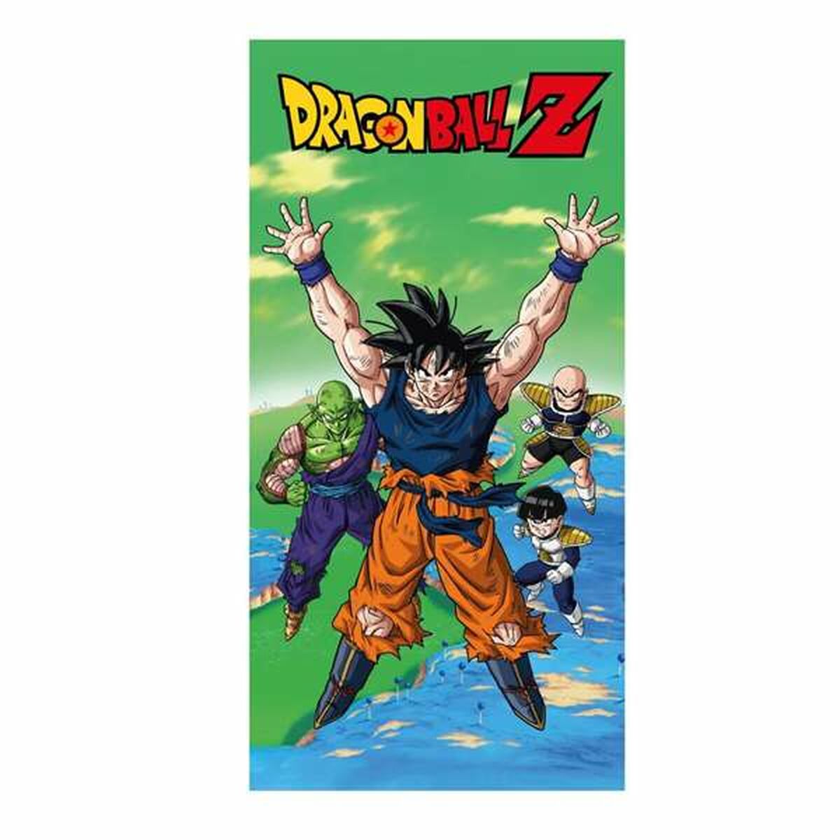 Dragon Ball pyyhe 70 x 140 cm, lasten monivärinen, 100% puuvillaa – matkalle puuvillapyyhe – kuva 2