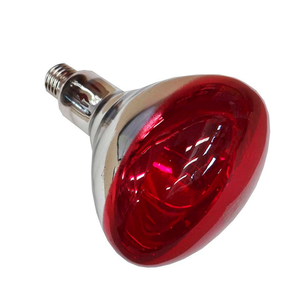 Infrapunalamppu 250 W E27, punainen 120°, sisäkäyttö Ø12,5 x 17,3 cm, 220-240 V – E27-kanta infrapunalamppu – kuva 2