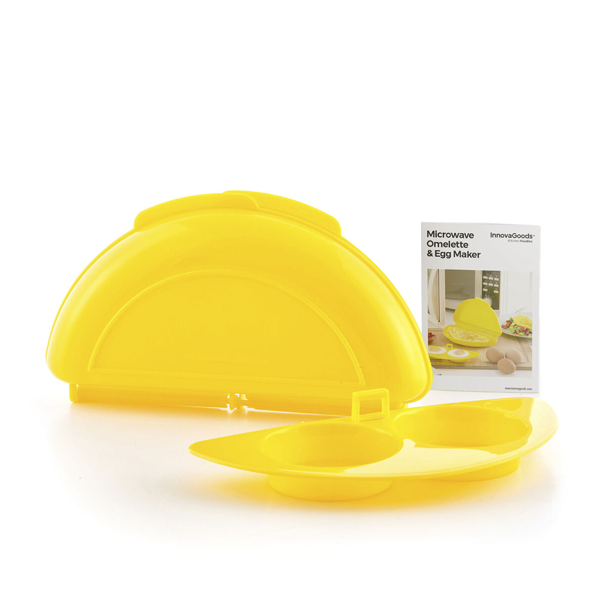 Mikroastia munakkaalle & kananmunille, mikroaaltouuniin, keltainen, 21×5×12 cm – BPA-vapaa uppomunat – kuva 5