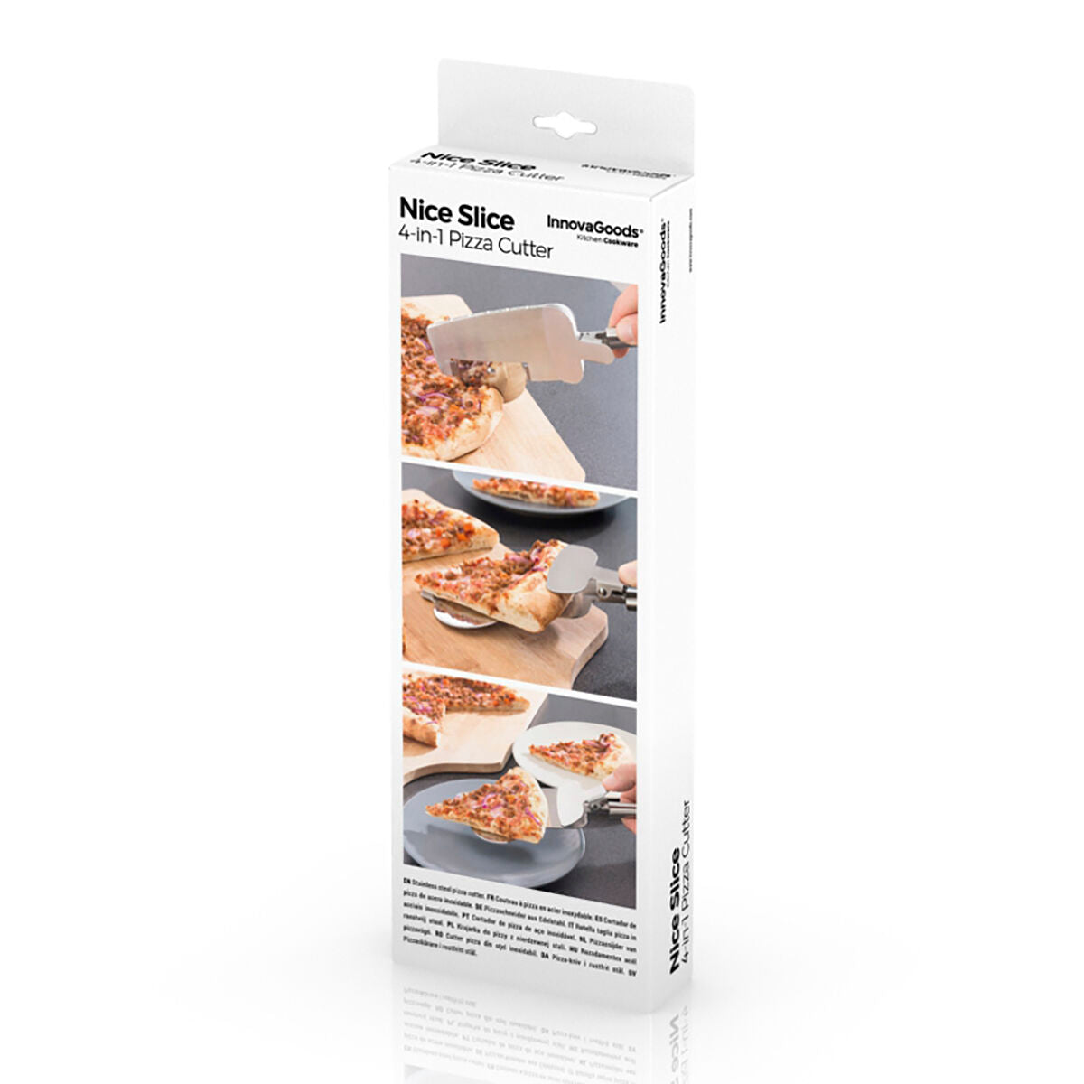 Pizzaleikkuri 4-in-1 - ruostumaton teräs, lasta, annoskauha & turvalukko – keittiövälineet turvalukko – kuva 5