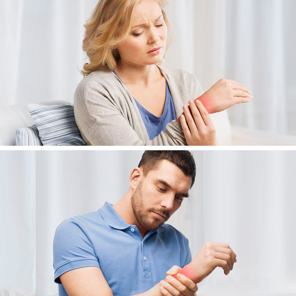 Magneettinen rannetuki, kompressio 2 kpl, joustava, vedenkestävä, beige, unisex – rannetuki kuntoutus – kuva 2