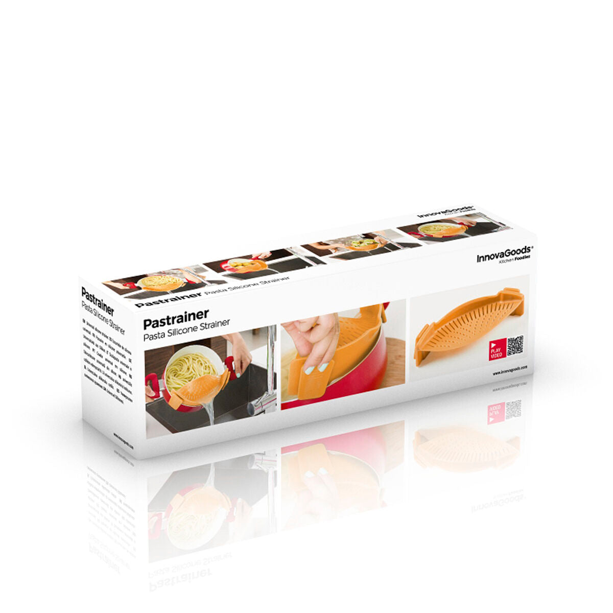 Silikoninen pastasiivilä taitettava, astianpesukoneen kestävä 22 x 6 x 8 cm – taitettava siivilä astianpesukoneen kestävä …
