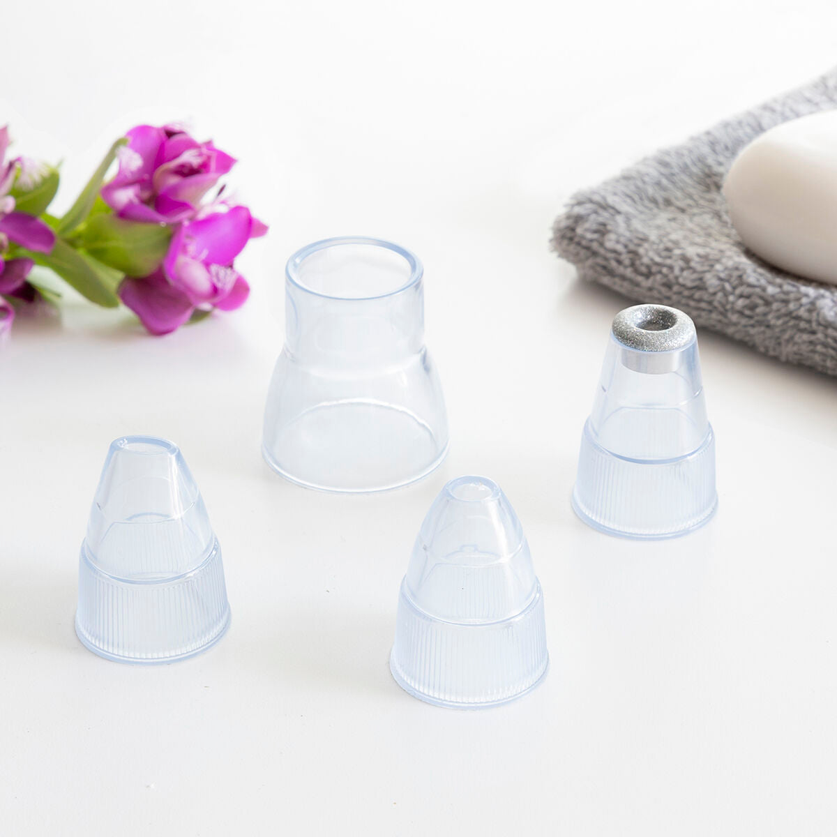 Mustapääimuri paristokäyttöinen, 4 vaihtopäätä, syväpuhdistus kasvoille – T-alueen hoito mustapääimuri – kuva 7