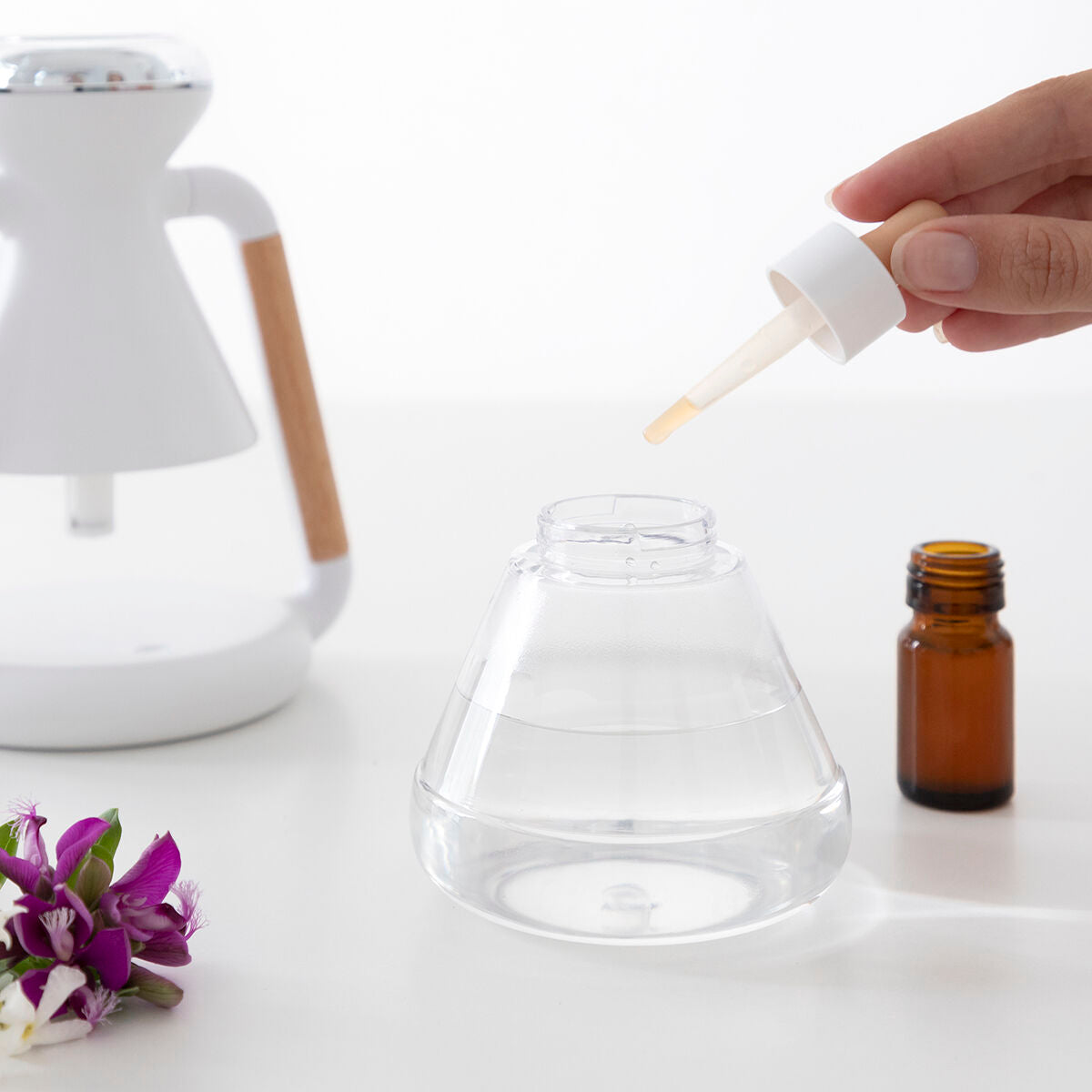 Langaton laturi 9 W pikalataus, aromadiffuusori & ilmankostutin, 230 ml – USB-laturi ilmankostutin – kuva 6