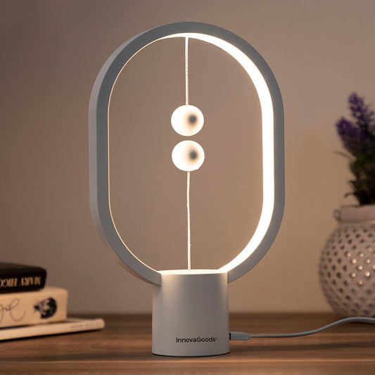 Tasapainolamppu magneettikytkimellä, LED pöytälamppu lämmin valo 3 W USB – lahja naiselle yöpöydän lamppu – kuva 1