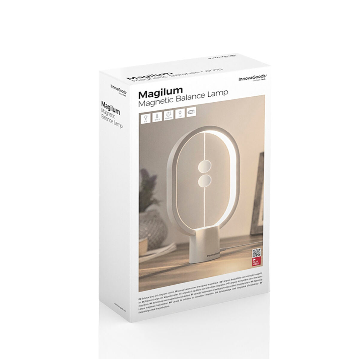 Tasapainolamppu magneettikytkimellä, LED pöytälamppu lämmin valo 3 W USB – joulu lukuvalo – kuva 13