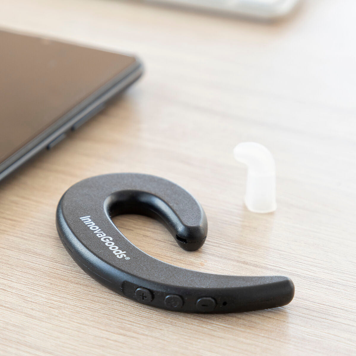 Avokorvakuuloke langaton Bluetooth 4.1, yksi korva, mikrofonilla, ultra-kevyt – Lahja miehelle Kompakti ja kevyt – kuva 7