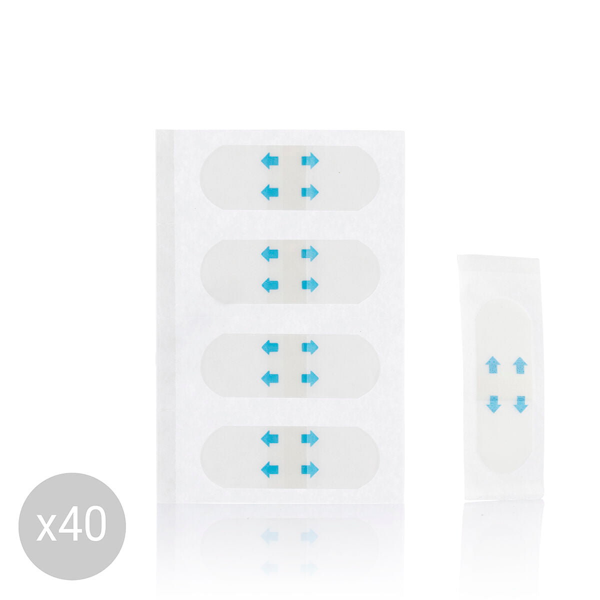 Kasvojen kohotusteipit läpinäkyvät, ultraohut 40 kpl - huomaamaton kohotus – kertakäyttöiset ryppyteippi – kuva 7