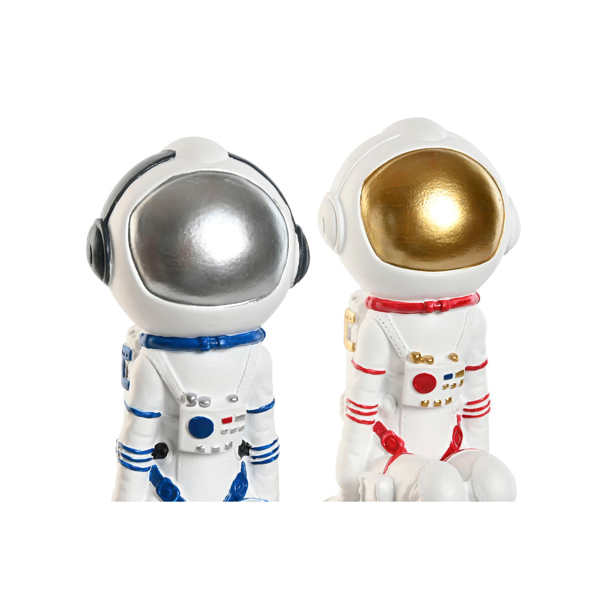 Koristehahmo astronautti 2 kpl, naispuolinen malli, 11 x 7 x 24 cm, resiini kotiin