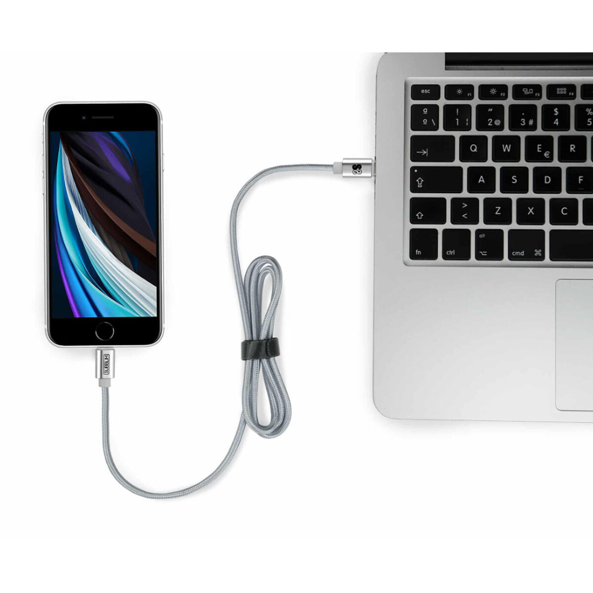 Autolaturi 20 W USB-C, QC3.0, 2-porttinen, musta/teräs iOS & Android 1 m johto