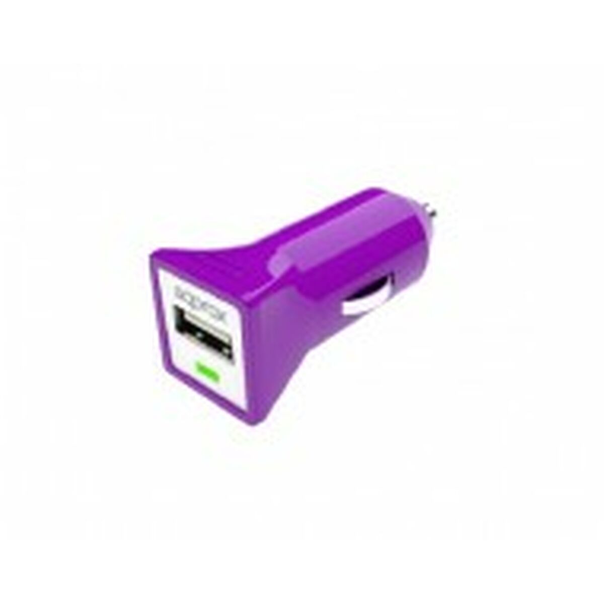 Autolaturi USB 2-portti purppura, kompakti autoon älypuhelimille & tableteille