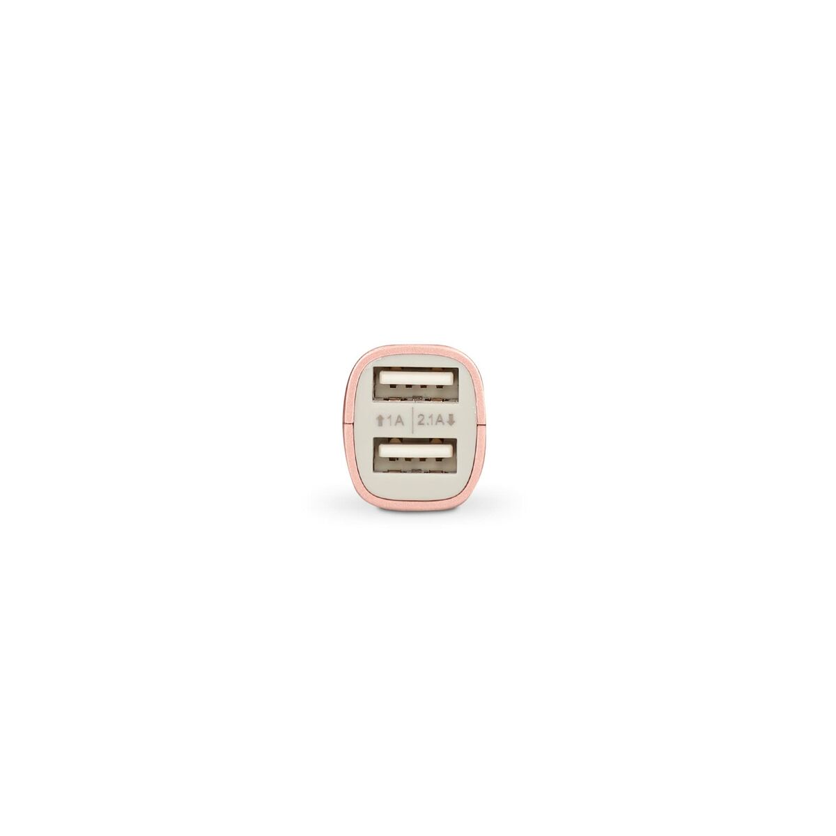 Autolaturi USB-C & 2x USB-A, pinkki - kevyt 30 g autoon