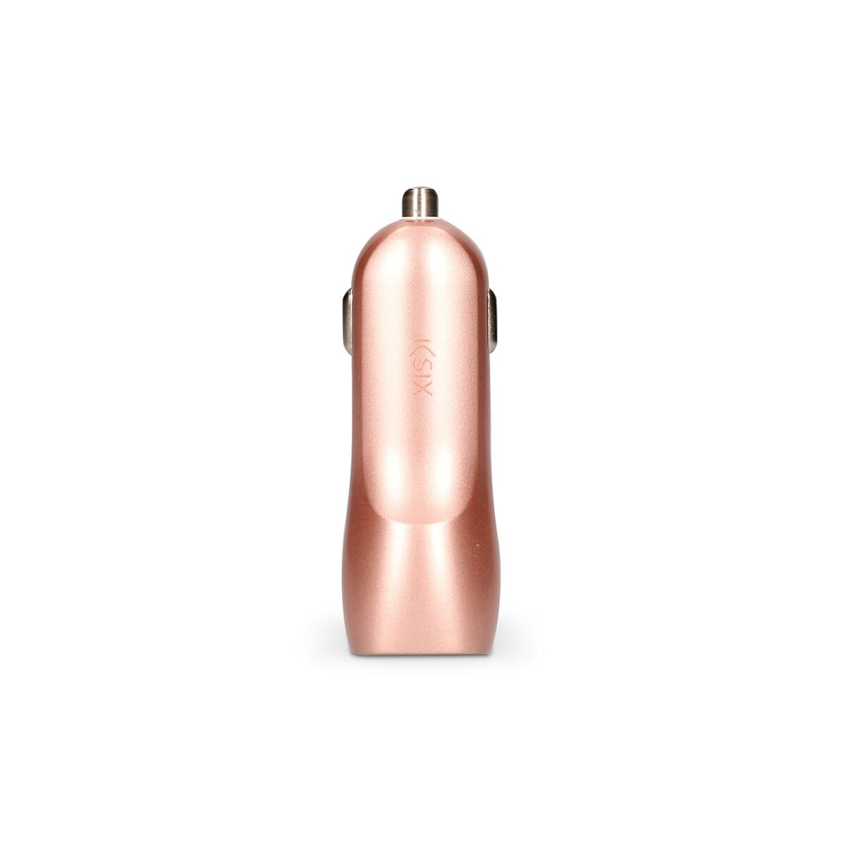 Autolaturi USB-C & 2x USB-A, pinkki - kevyt 30 g autoon