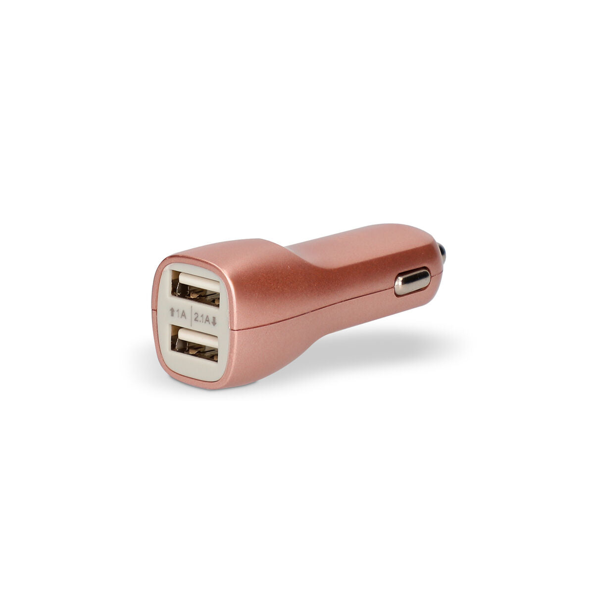 Autolaturi USB-C & 2x USB-A, pinkki - kevyt 30 g autoon