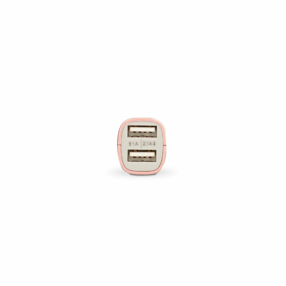 Autolaturi USB-C & 2x USB-A, pinkki - kevyt 30 g autoon