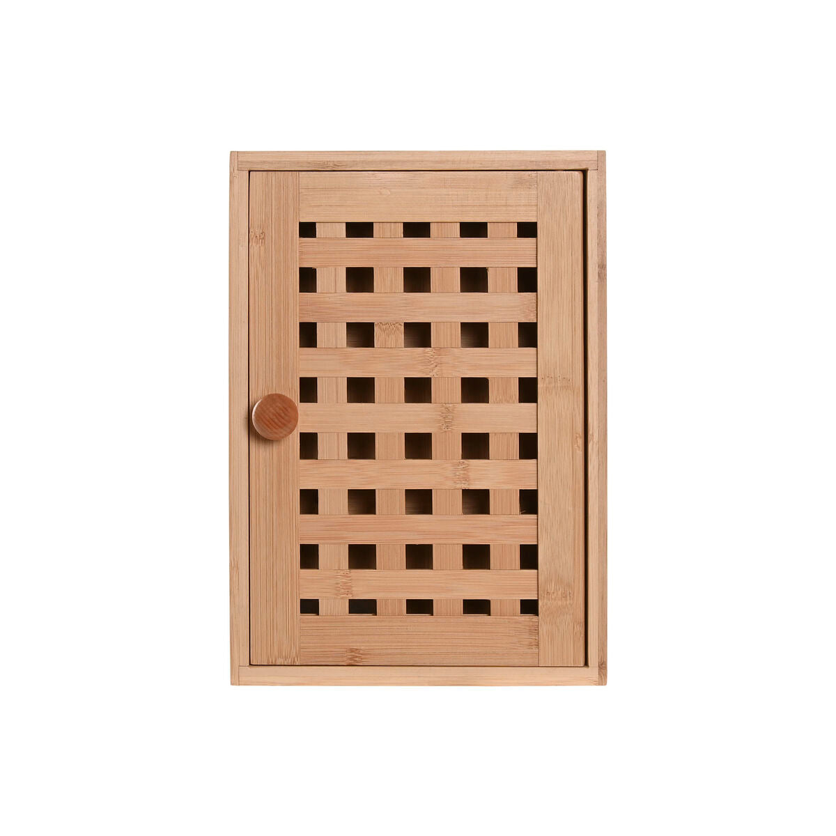 Avainkaappi bambu luonnollinen 19 x 6 x 27 cm, kompakti eteiseen & kotiin