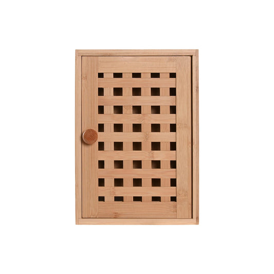 Avainkaappi bambu luonnollinen 19 x 6 x 27 cm, kompakti eteiseen & kotiin