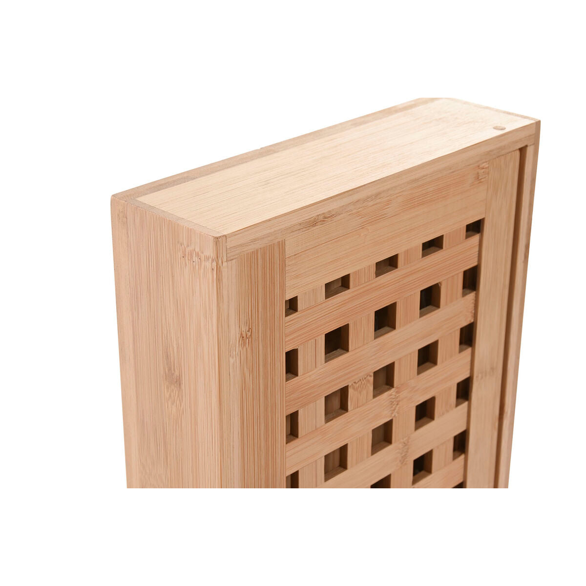 Avainkaappi bambu luonnollinen 19 x 6 x 27 cm, kompakti eteiseen & kotiin