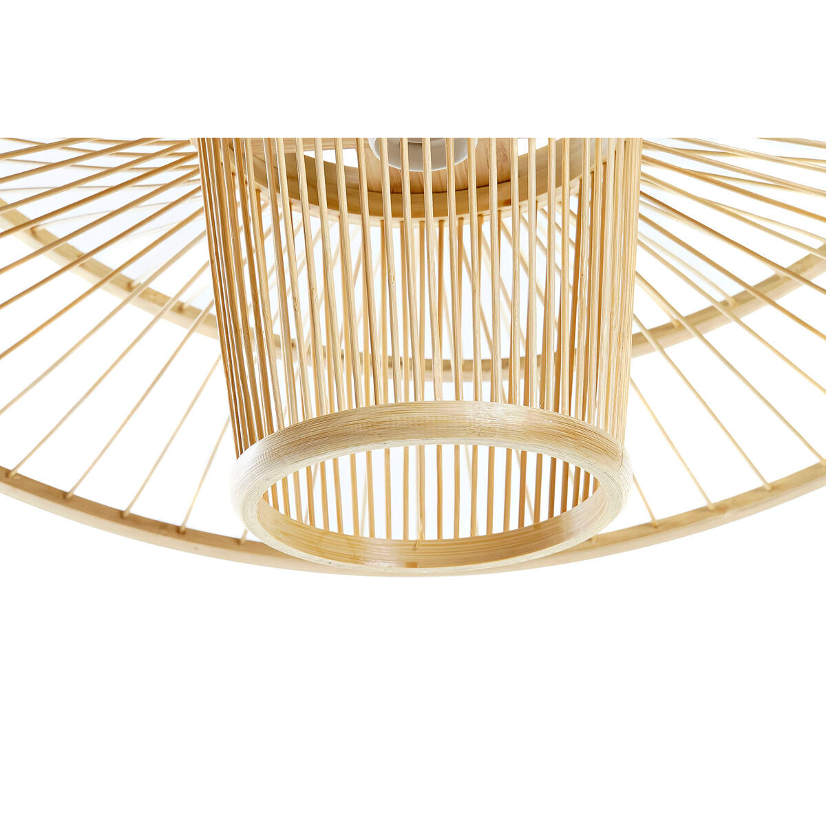 Bambu valaisin E27 50 W, riippuvalaisin ruskea luonnonväri, 60 x 60 x 28 cm