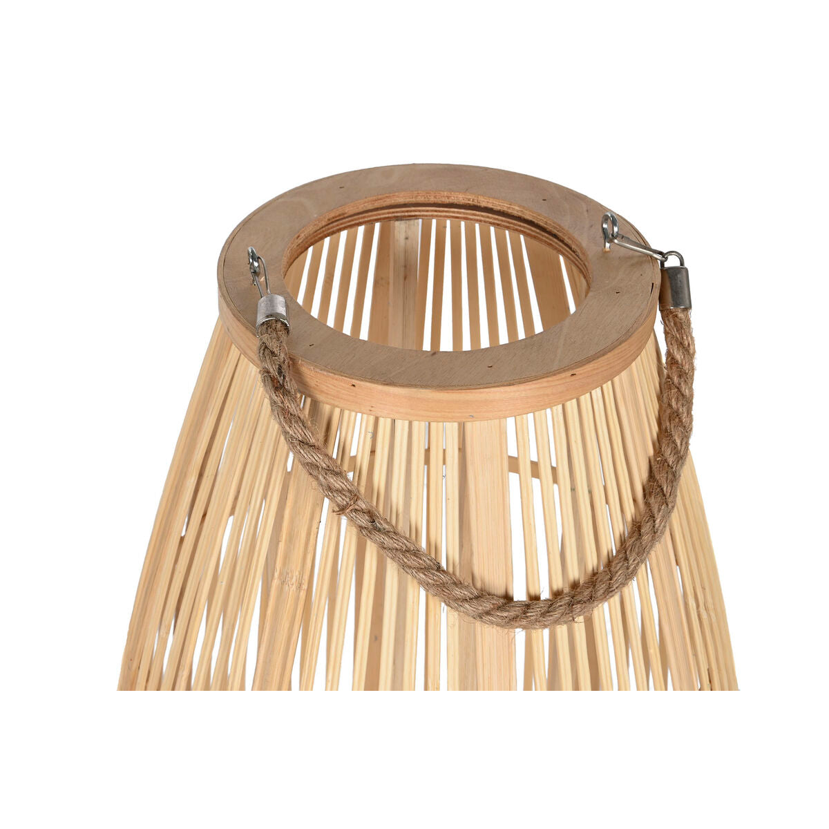 Bambu kynttilänjalka korkea 85 cm, luonnonvaalea, käsintehty, trooppinen
