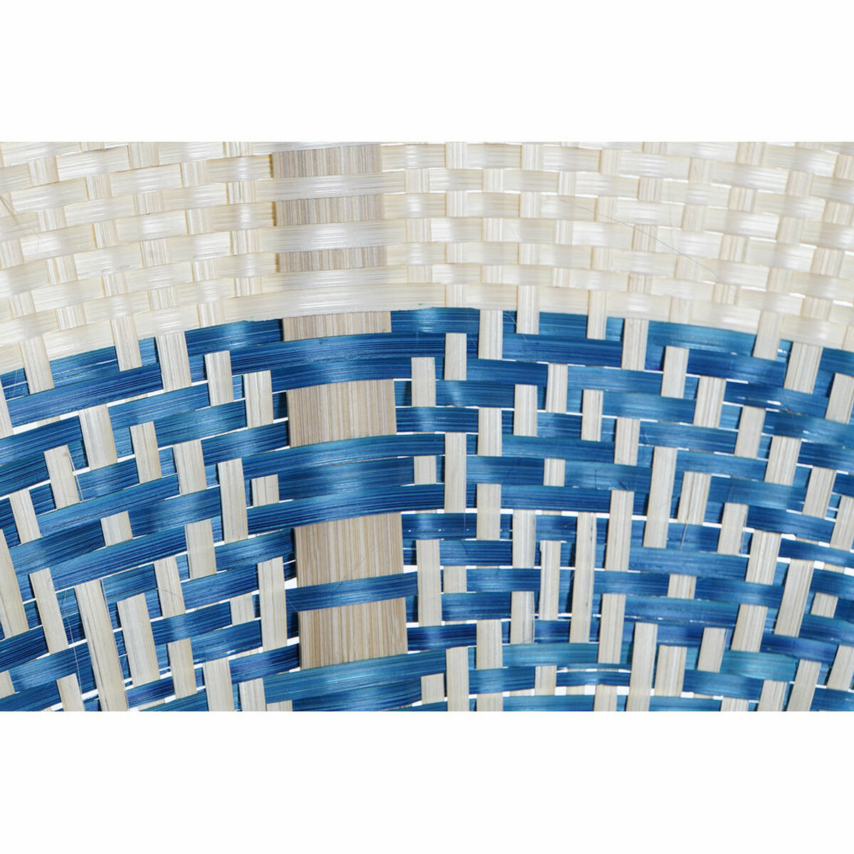 Bambu seinäkoriste 70 x 5 x 75 cm, käsinpunottu moniväri & seinään ripustettava