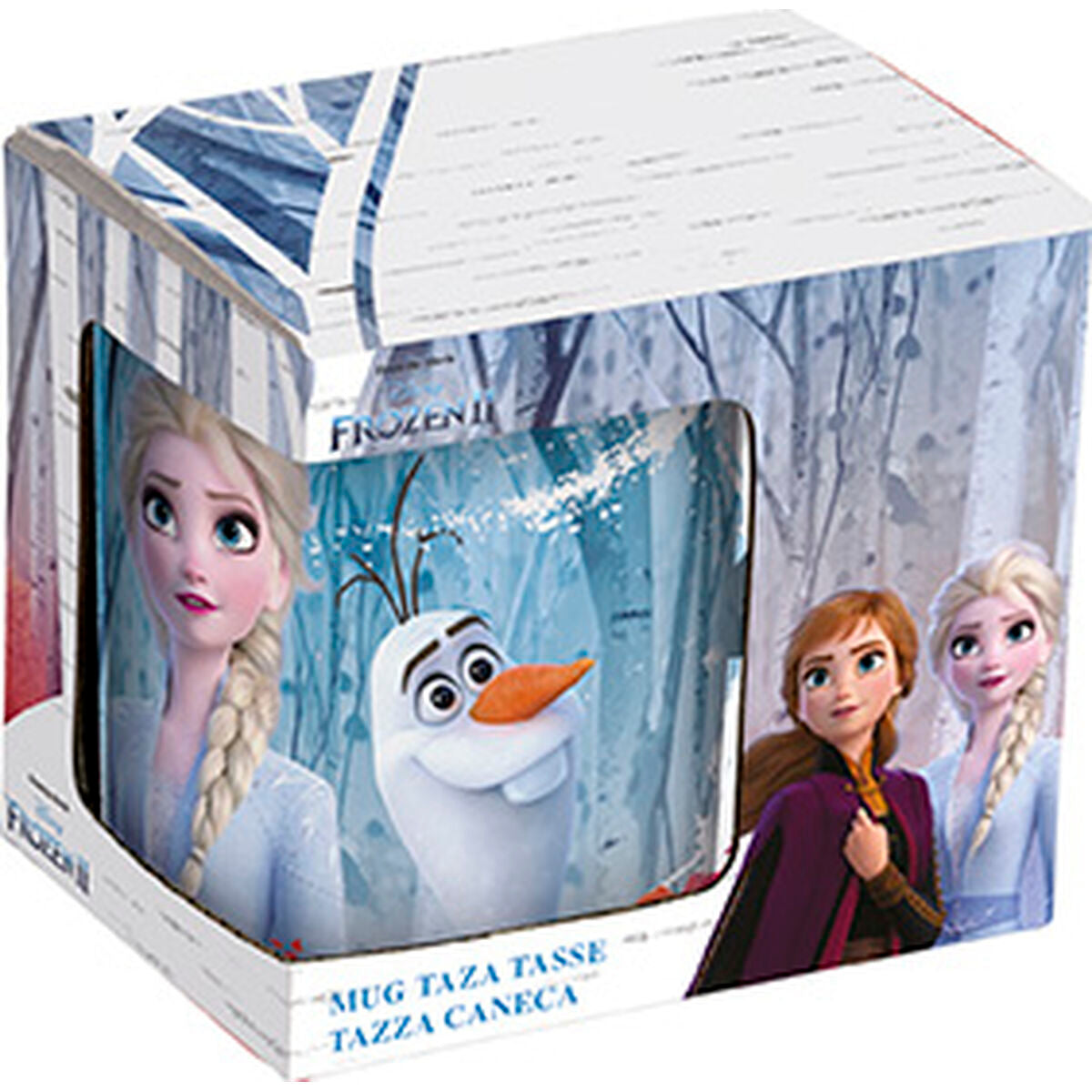Frozen-muki 325 ml keramiikkamuki liila, Anna-kuvio lasten juomamuki lahja