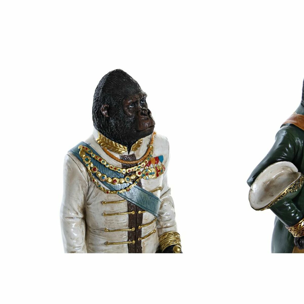 Gorilla koristehahmo hartsi 40,5 cm, 2 kpl, siirtomaatyyli sisustukseen