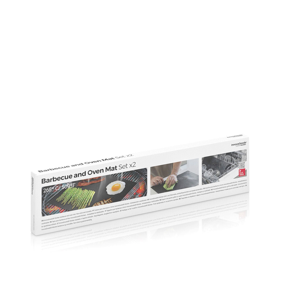 Grillimatto teflon, uuniin & grilliin, 2 kpl, 40 x 33 cm, PFOA-vapaa, leikattava