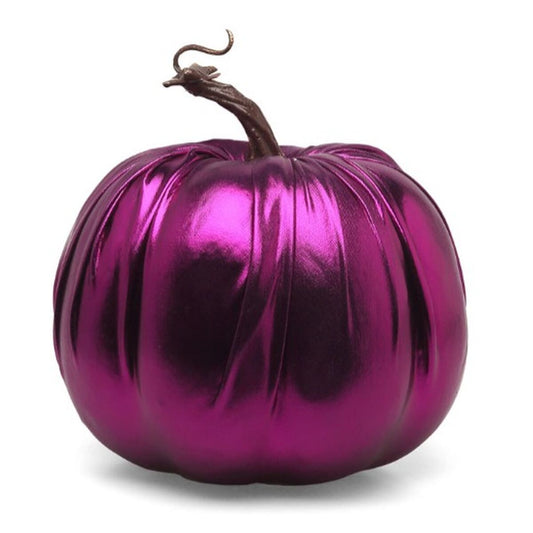 Halloween-kurpitsa koriste, purppura 16 x 16 cm - pöytäkoriste halloween-juhliin