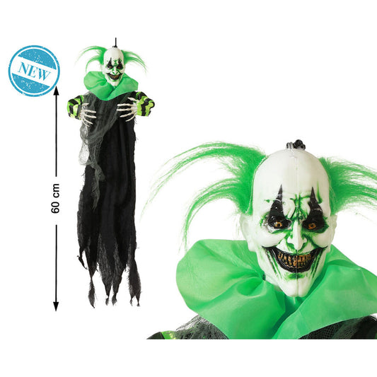 Halloween-luuranko 60 cm, roikkuva klovni-malli sisälle, pelottava koriste