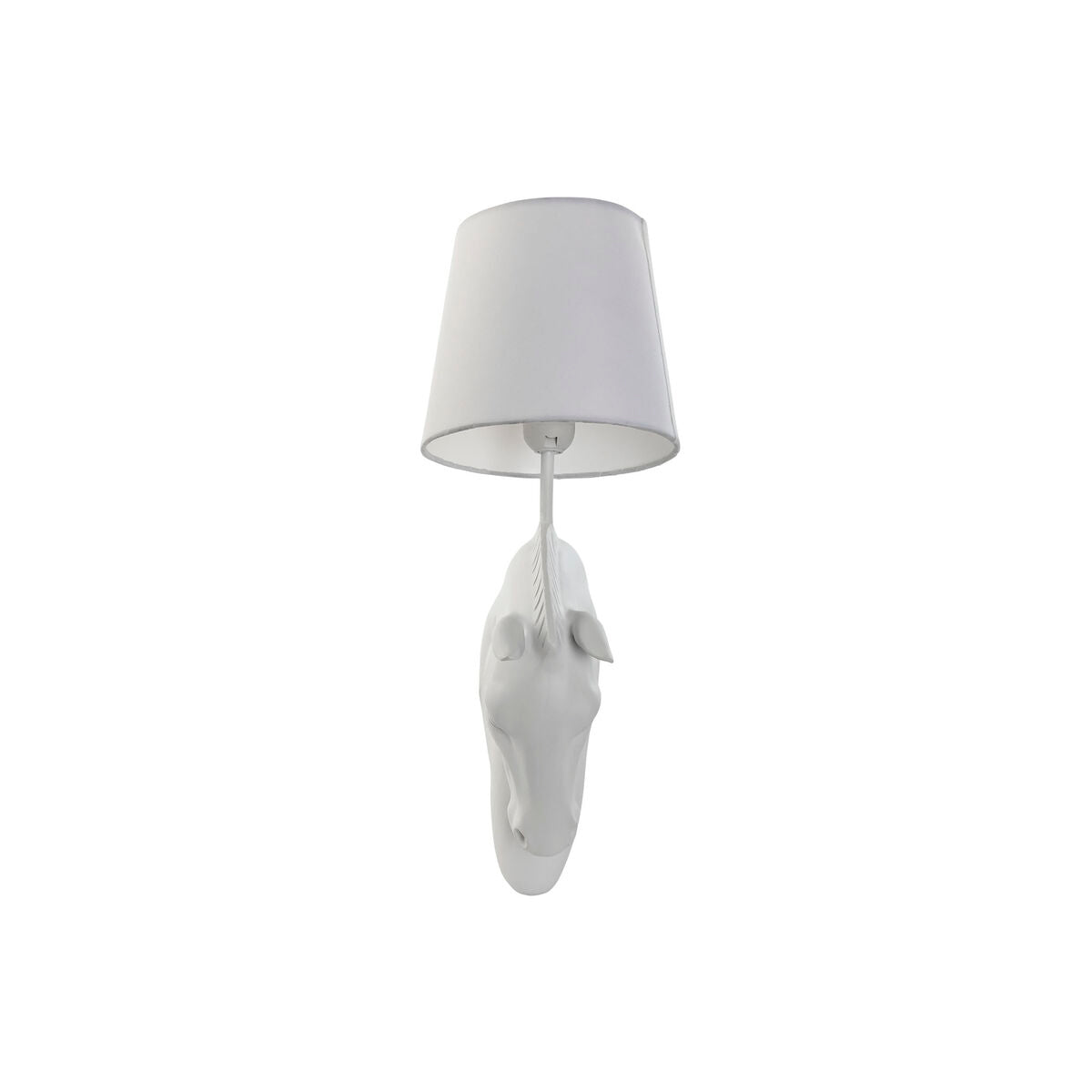Hevosenpää seinävalaisin valkoinen 50 W E27, moderni vanhahtava 18 x 21,5 x 50,5 cm