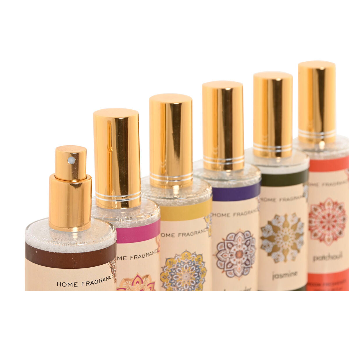 Huonetuoksu 100 ml, 6 kpl monituoksu pakkaus - rose, vanilla, lavender, jasmine