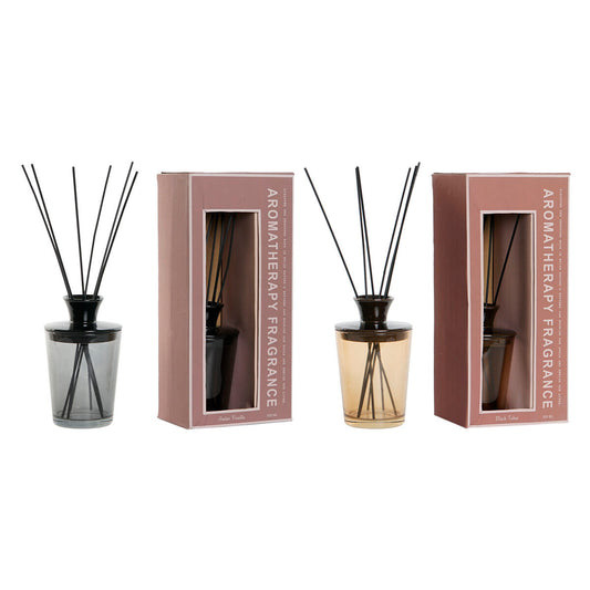 Huonetuoksu tuoksutikut 1 l, 2 kpl, moderni lasipullo ruskea & amber kotiin