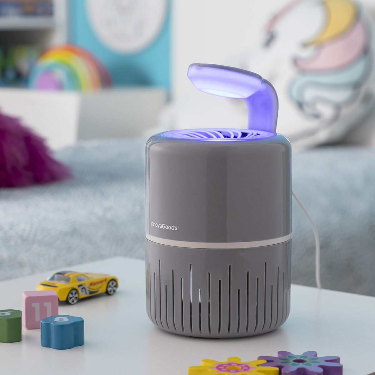 Hyttyskarkotin lamppu, USB, hiljainen – pöytäansalaite 20–40 m² sisä- & ulkokäyttöön