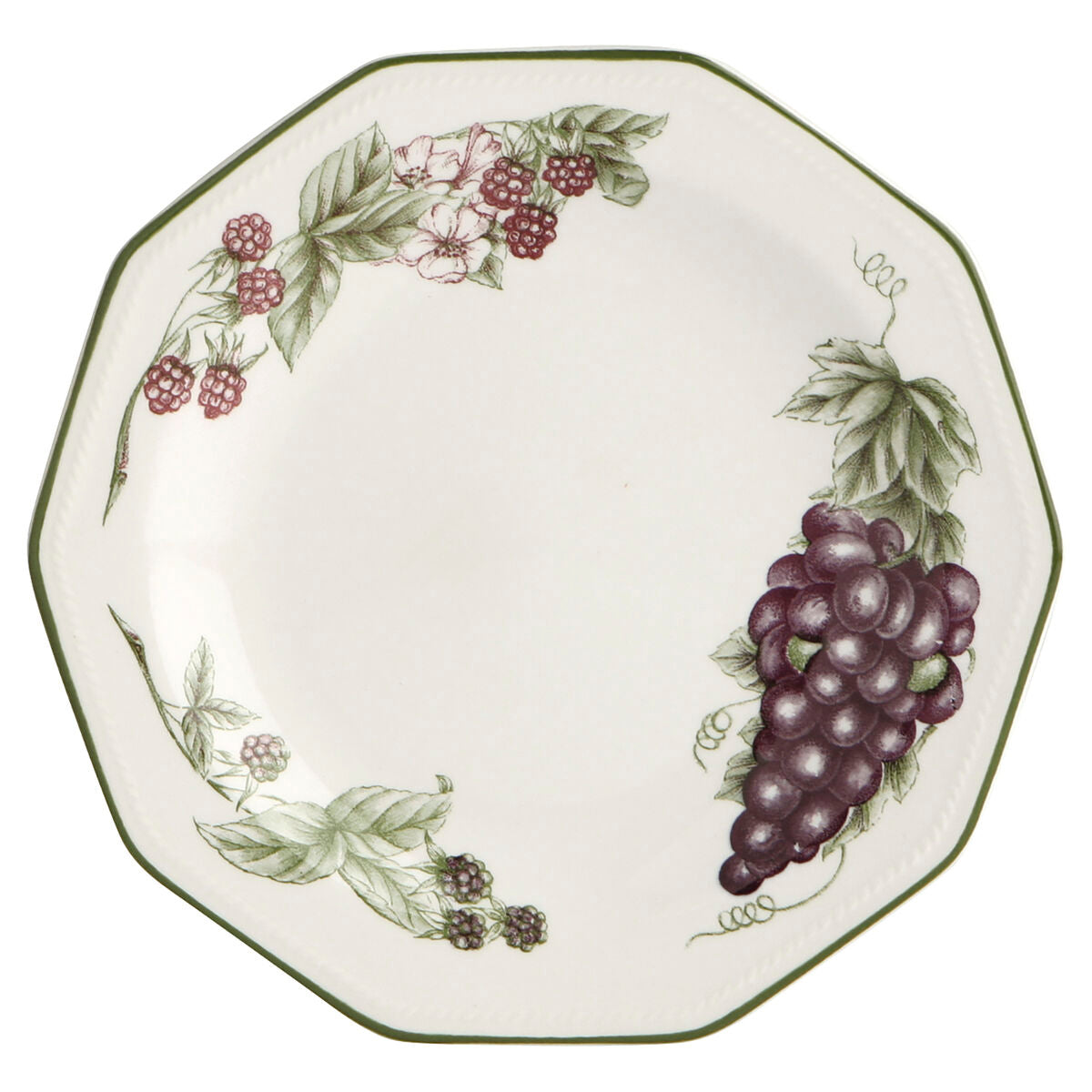 Jälkiruokalautanen Ø 20,5 cm, 6 kpl, posliinia, pinottava Victorian-kuosi