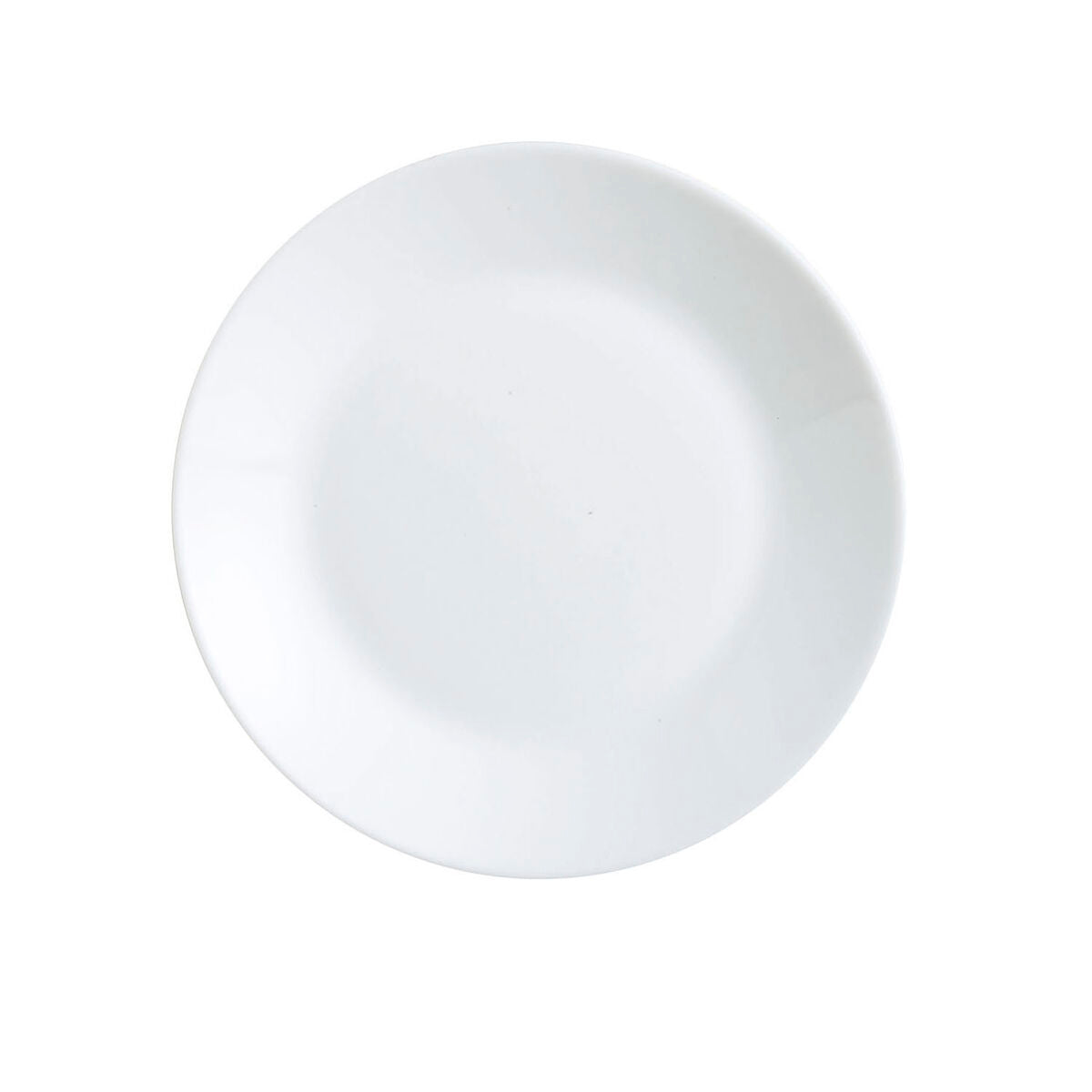 Jälkiruokalautaset lasia Ø18 cm, 12 kpl - valkoiset annoslautaset, Luminarc