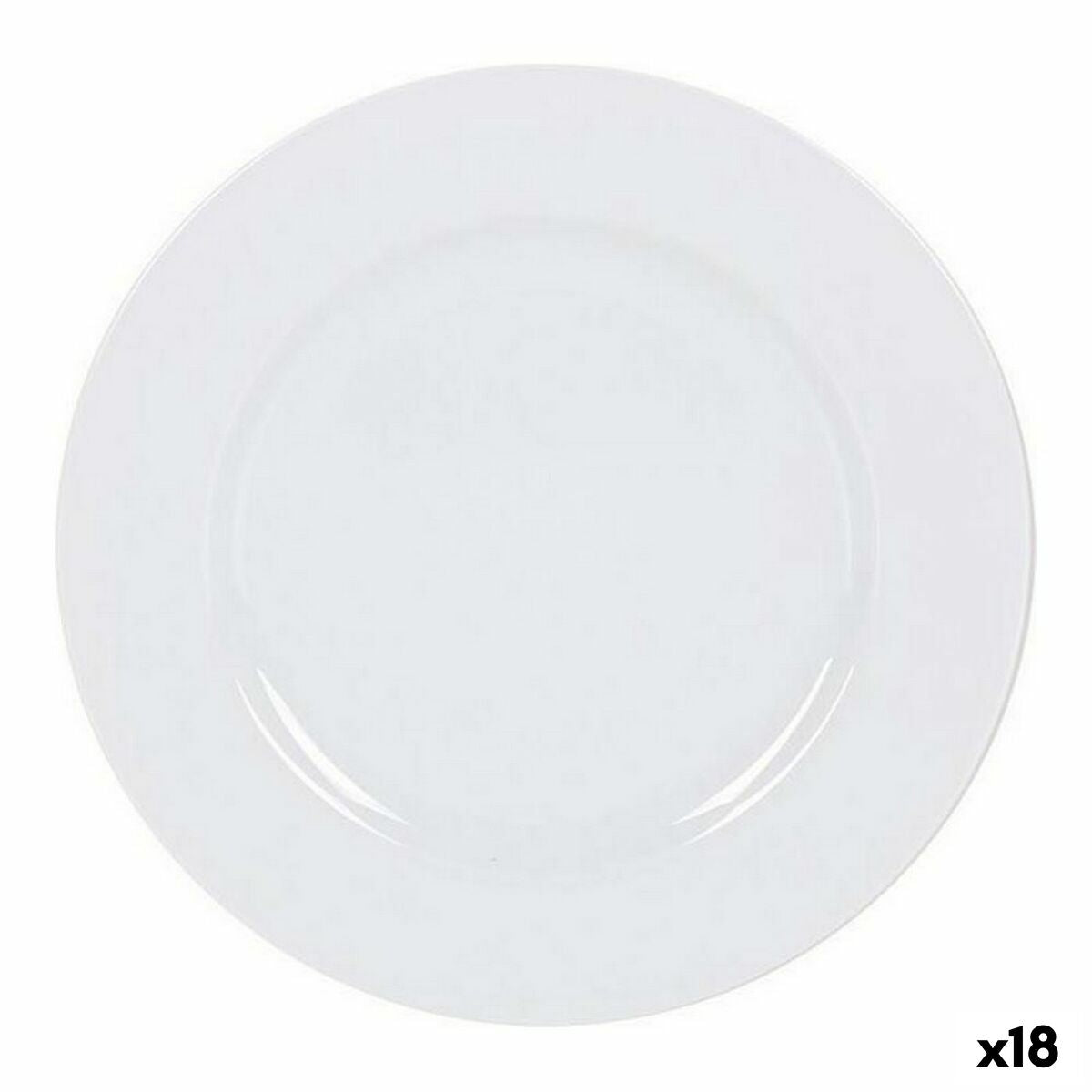 Jälkiruokalautaset Ø 19 cm, posliini 18 kpl, valkoinen, tarjoiluun & kahviloihin