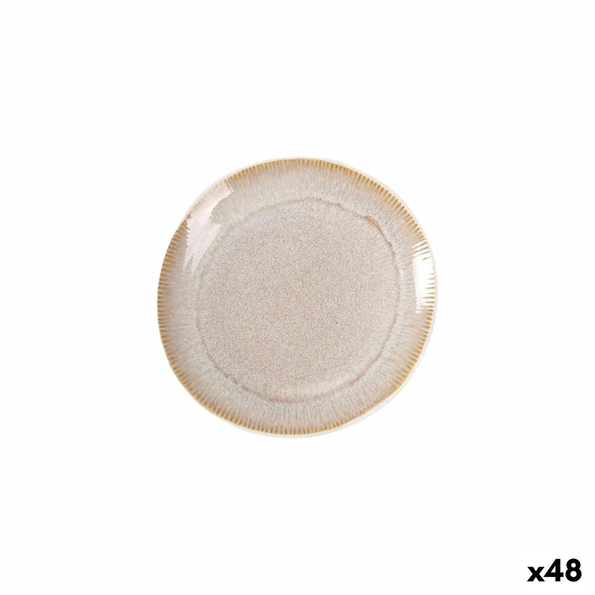 Jälkiruokalautaset 48 kpl, beige rustiikkinen kattaukseen & kahvihetkiin