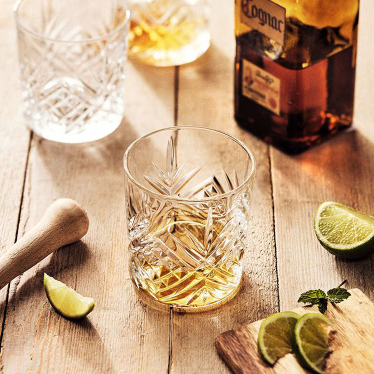 Juomalasi 300 ml, konepestävä 6 kpl, läpinäkyvä kuvioitu lasi Luminarc