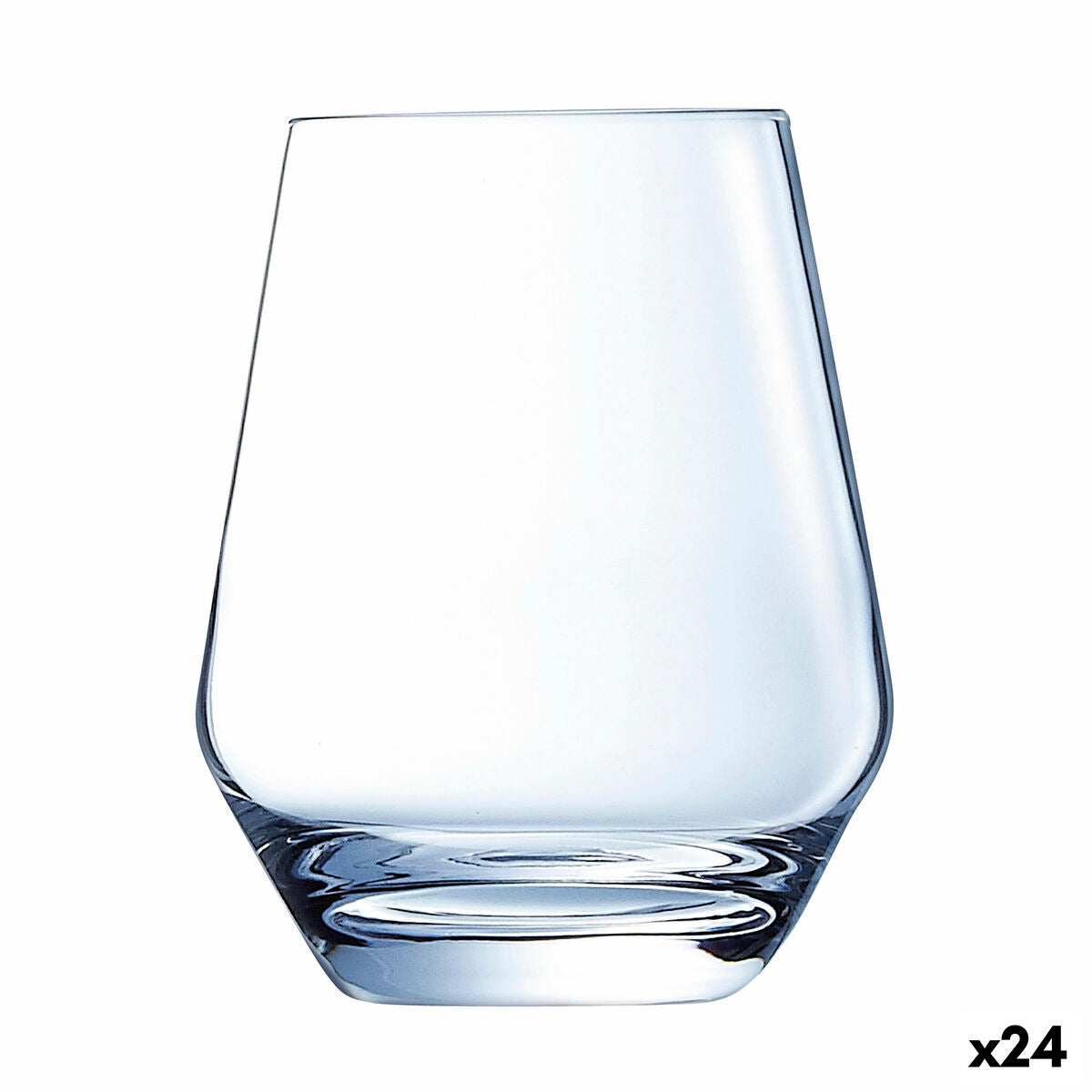 Juomalasi 380 ml, 24 kpl - tiskikoneenkestävä läpinäkyvä lasi