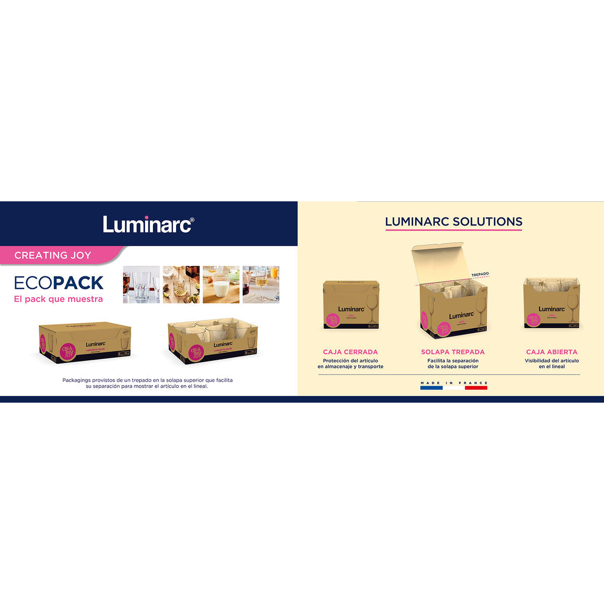 Juomalasit 320 ml 6 kpl, harmaa lasi - tiskikoneeseen & jääkaappiin Luminarc